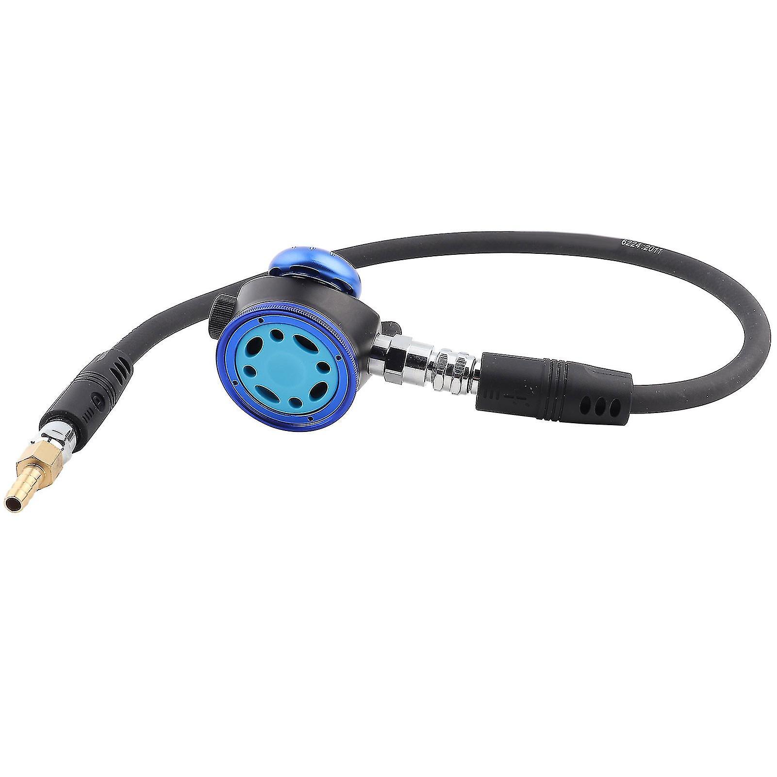 Pure Metal Second Level Snorkeling Regulator Breath Valve Diving Equipment With Medium Pressure Tube