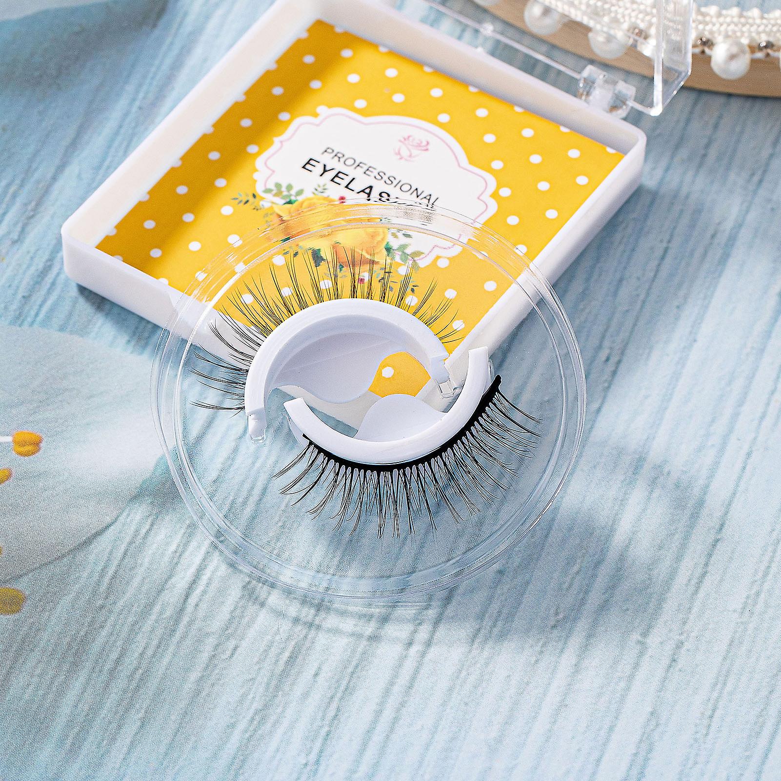 8d Self Adhesive Eyelashes Multilayered Bushy Curling Up Lashes Cat Eyes