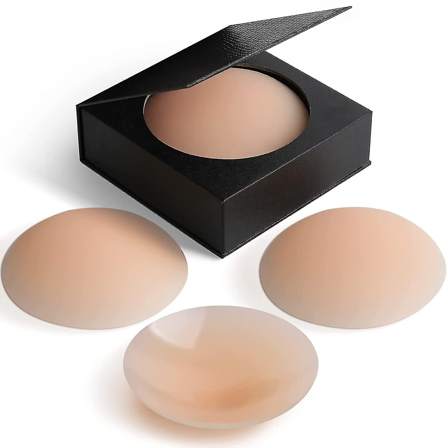 Nippies Nippel Cover - Klebrige Klebstoff-Silikon-Nippel-Pastetchen - Wiederverwendbare pastöse Nippelabdeckungen für Frauen mit Reisebox