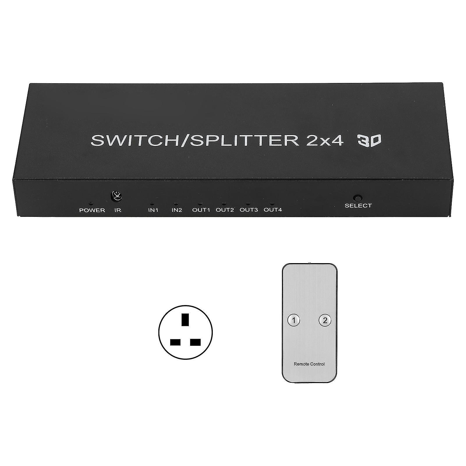 Hd Multimedia Interface 2.0 Switch 2 In 4 Out Uhd 4k Hd Multimedia Interface Switcher For Ps4uk Plug