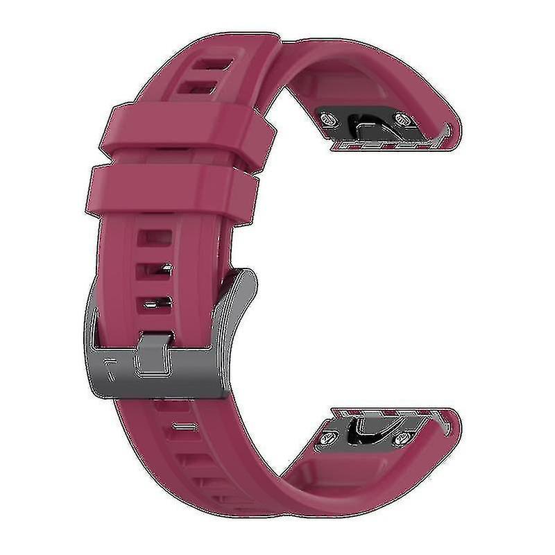 Silicone 26mm Wristband Belt For Garmin Fenix 7x/6x/5x Watch Strap Loop Bracelet