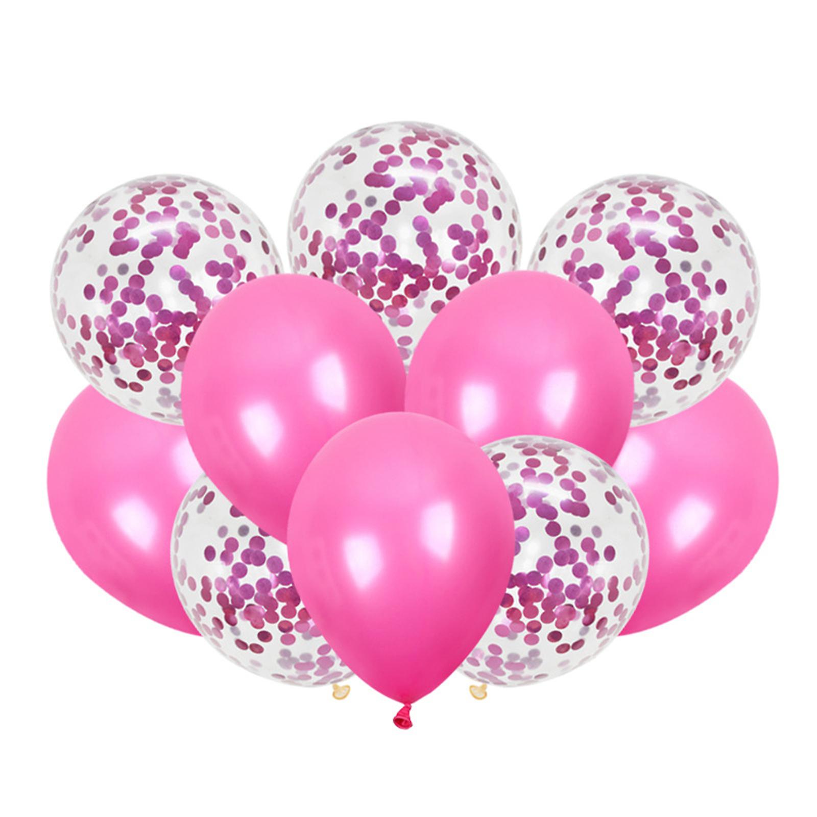 Confetti Sequins Balloons Set With Natural Latex Odorless Material For Business Celebration Theme Party