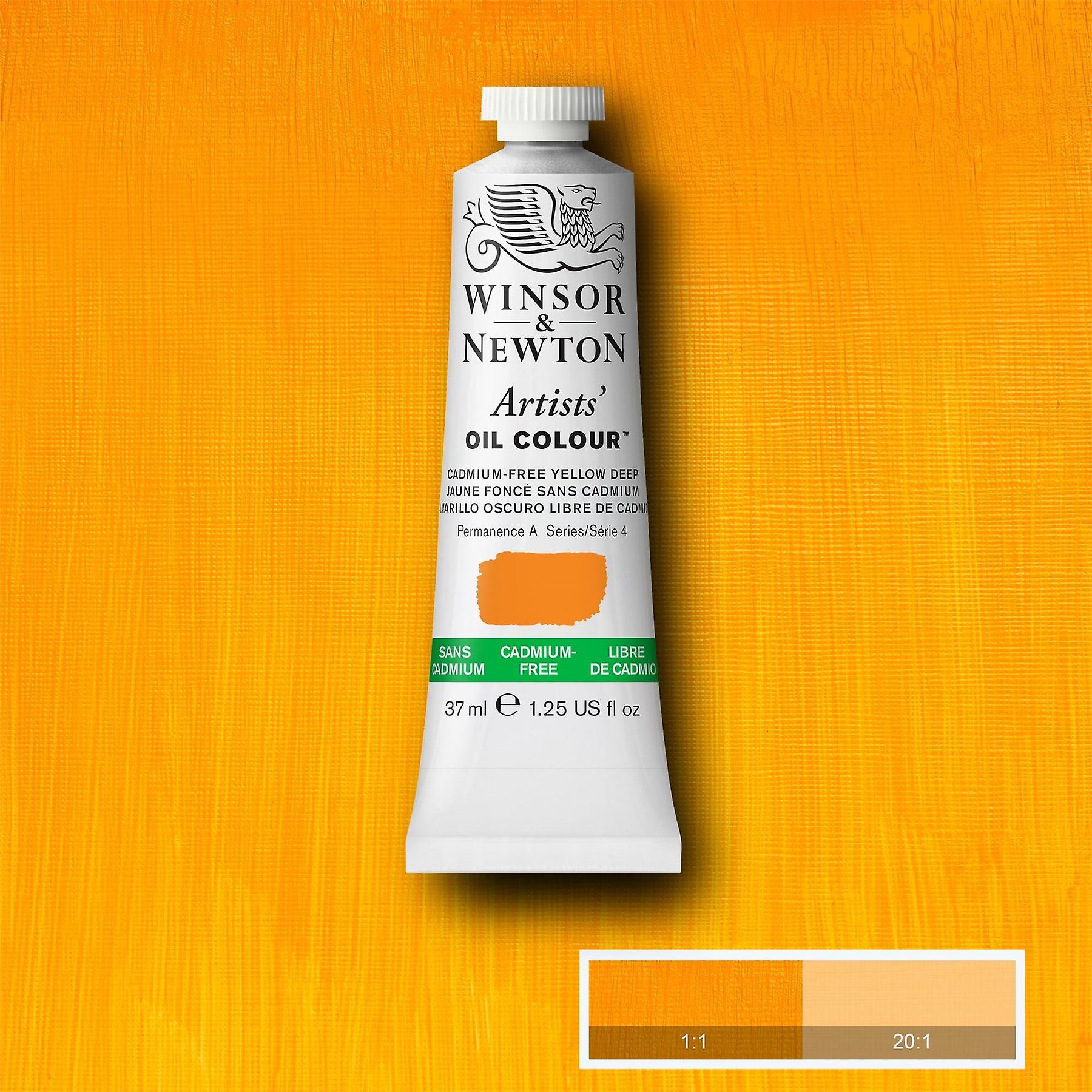 Winsor & Newton Artists' Oil Colour - 无镉，深黄色 - 37ml