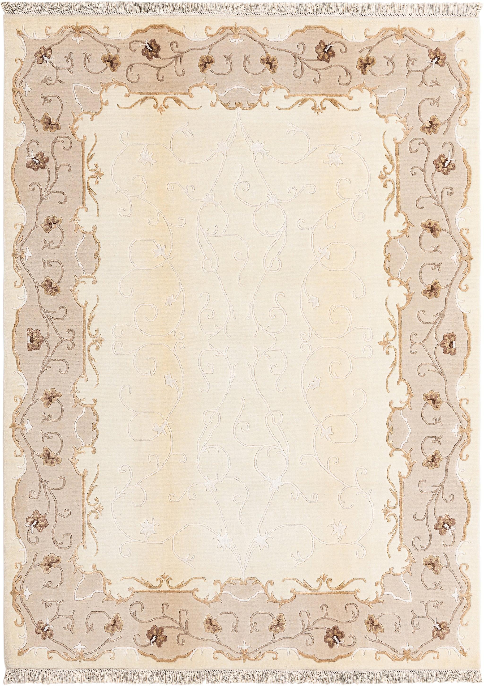 Hadorn Darya-Indian 175x239 with Beige Handloom India Rug