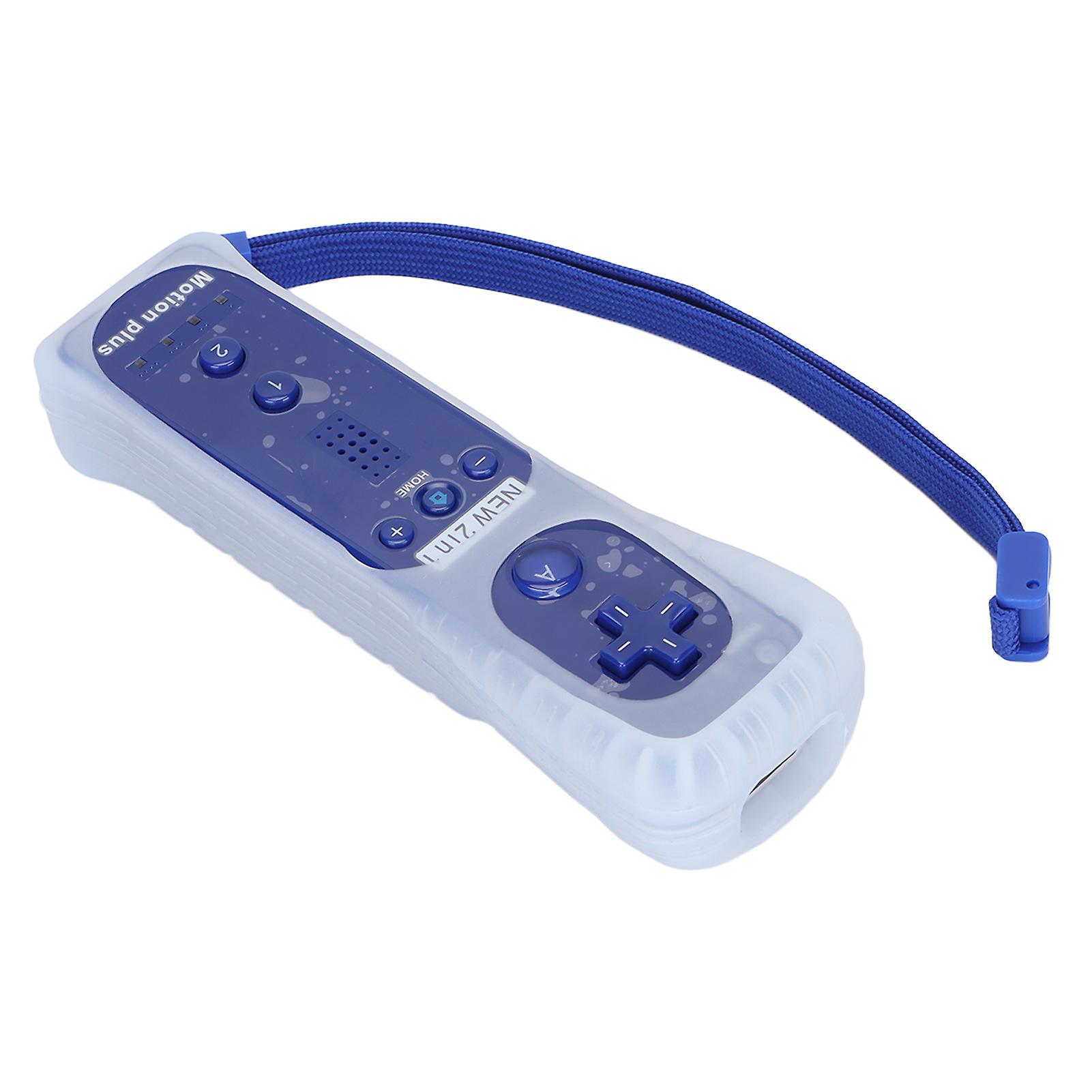 Wireless Dark Blue Game Controller with Vibration Sound for Wii U