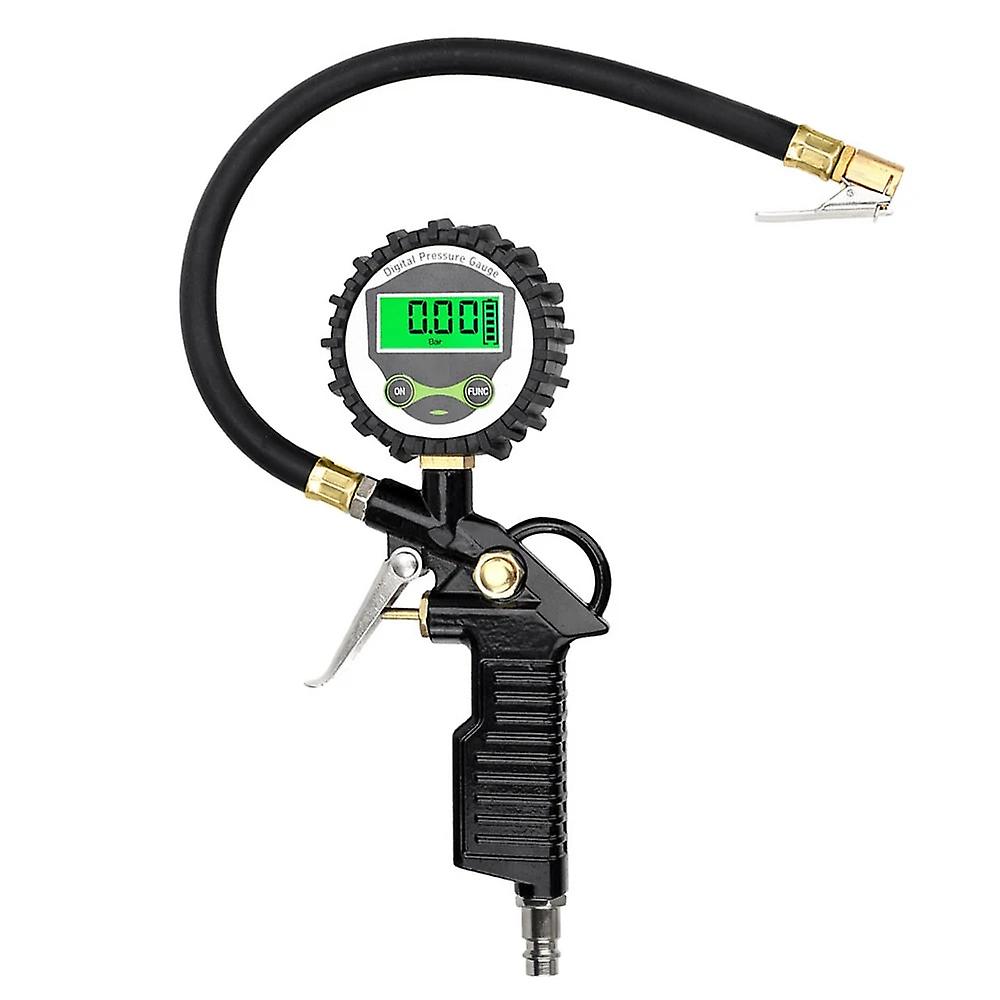 Led Backlight Vehicle Tester Inflation Monitoring Manometer Car Eu Tire Air Pressure Inflator Gauge Digital Lcd Display