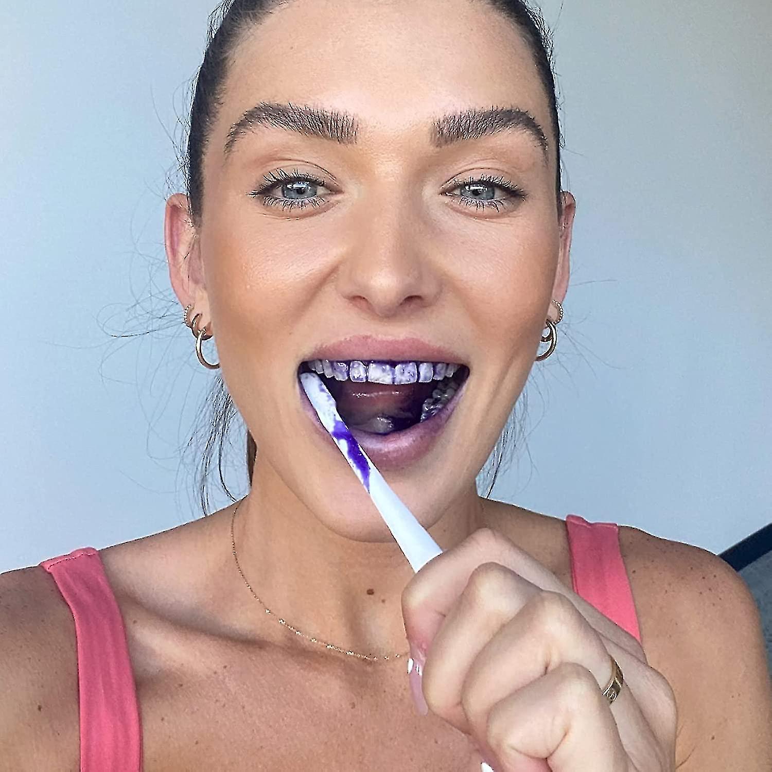 V34 Colour Corrector, Purple Teeth Whitening, Tooth Stain Removal, Purple Toothpaste, Colour Correcting Tooth Stains, V34, Colour Corrector, Tooth Col