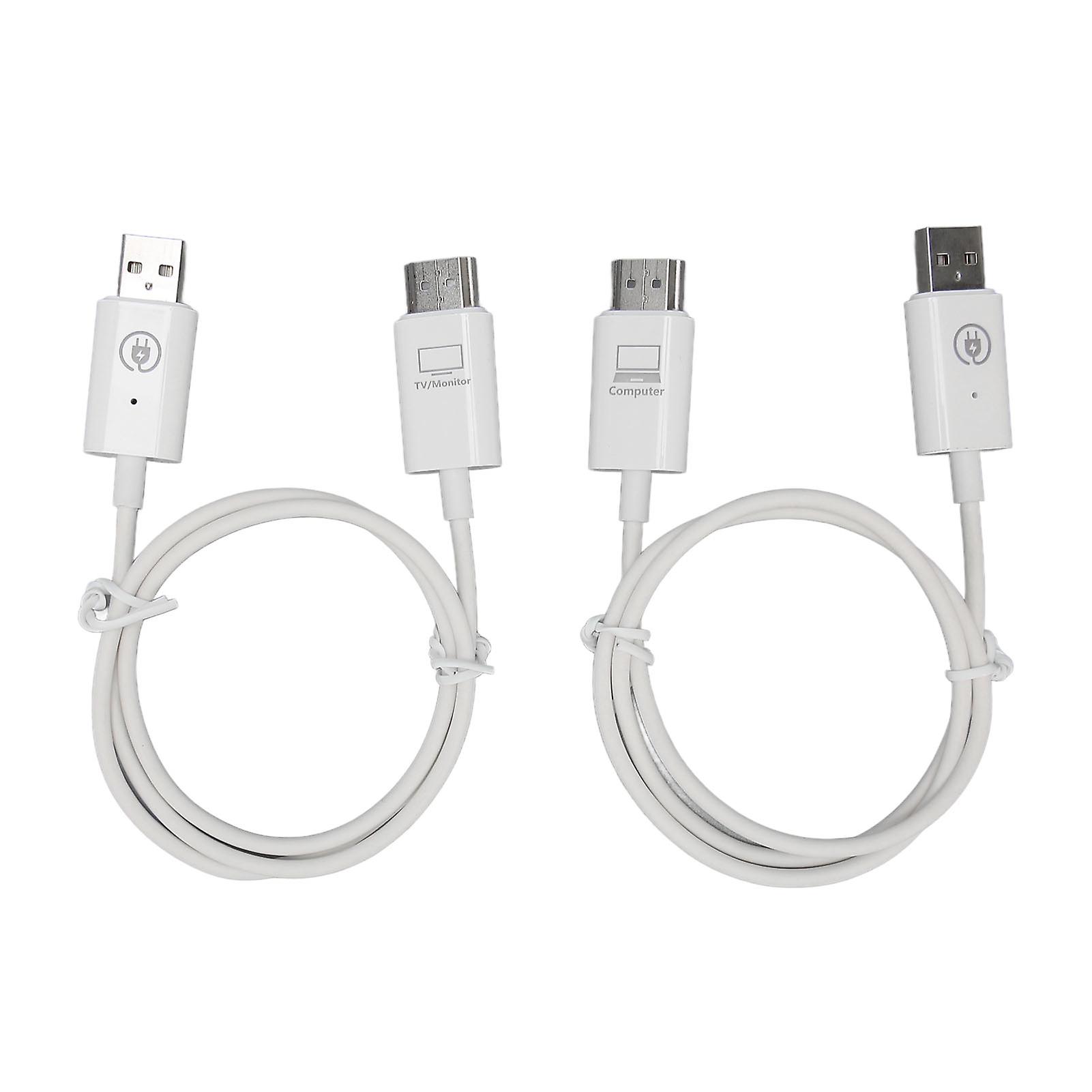 Wireless HD Transmitter and Receiver Kit 1080P Dual Mode Plug and Play Adapter for Laptops