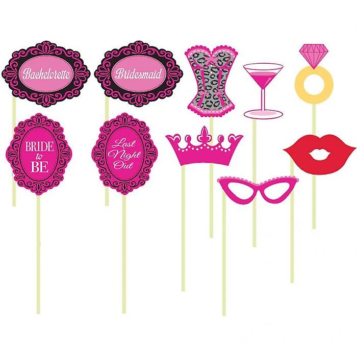 Creative Party Bachelorette Photobooth Props Set (Pack of 10)