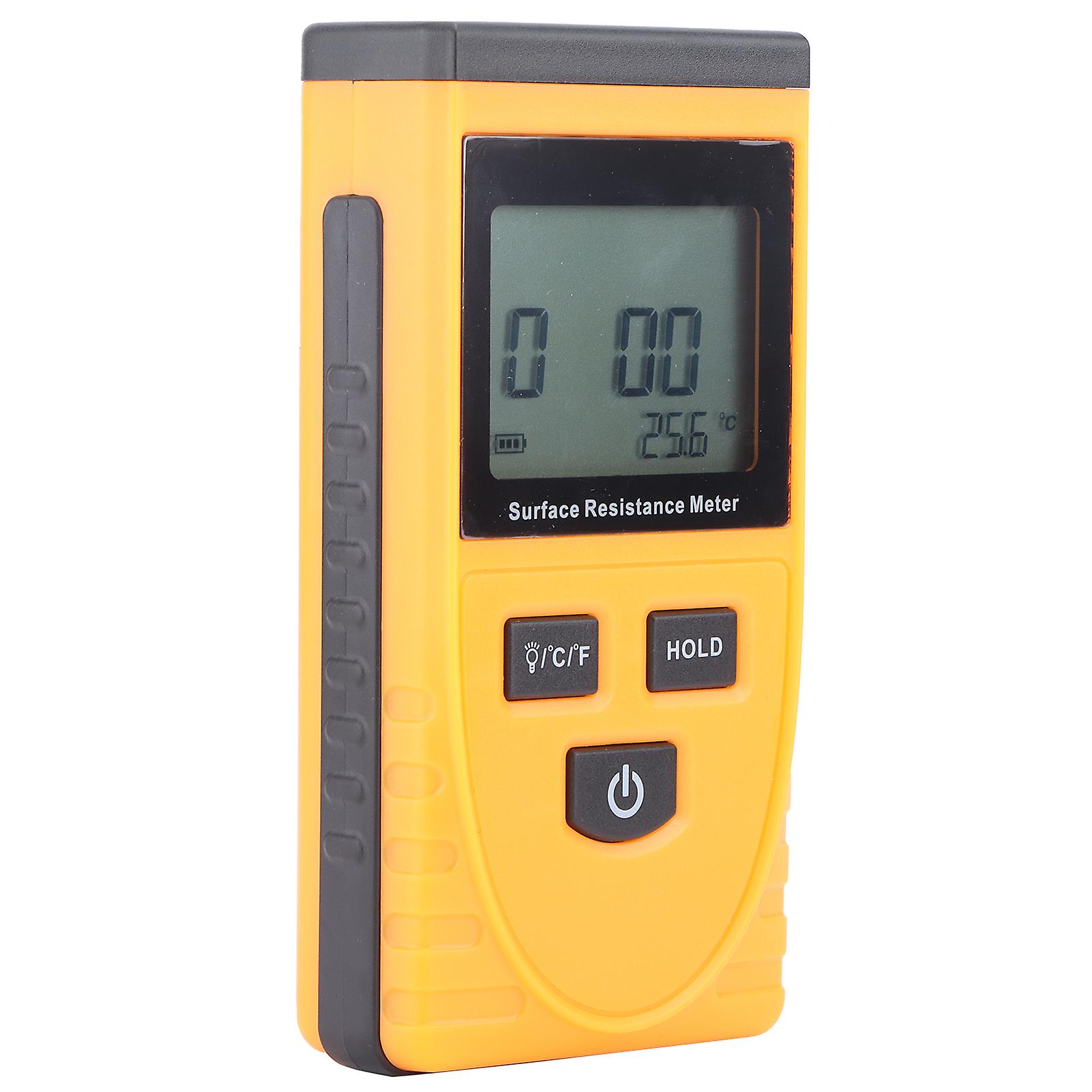 GM3110 Surface Resistance Tester Handheld LCD Digital Display AntiStatic Resistance Meter