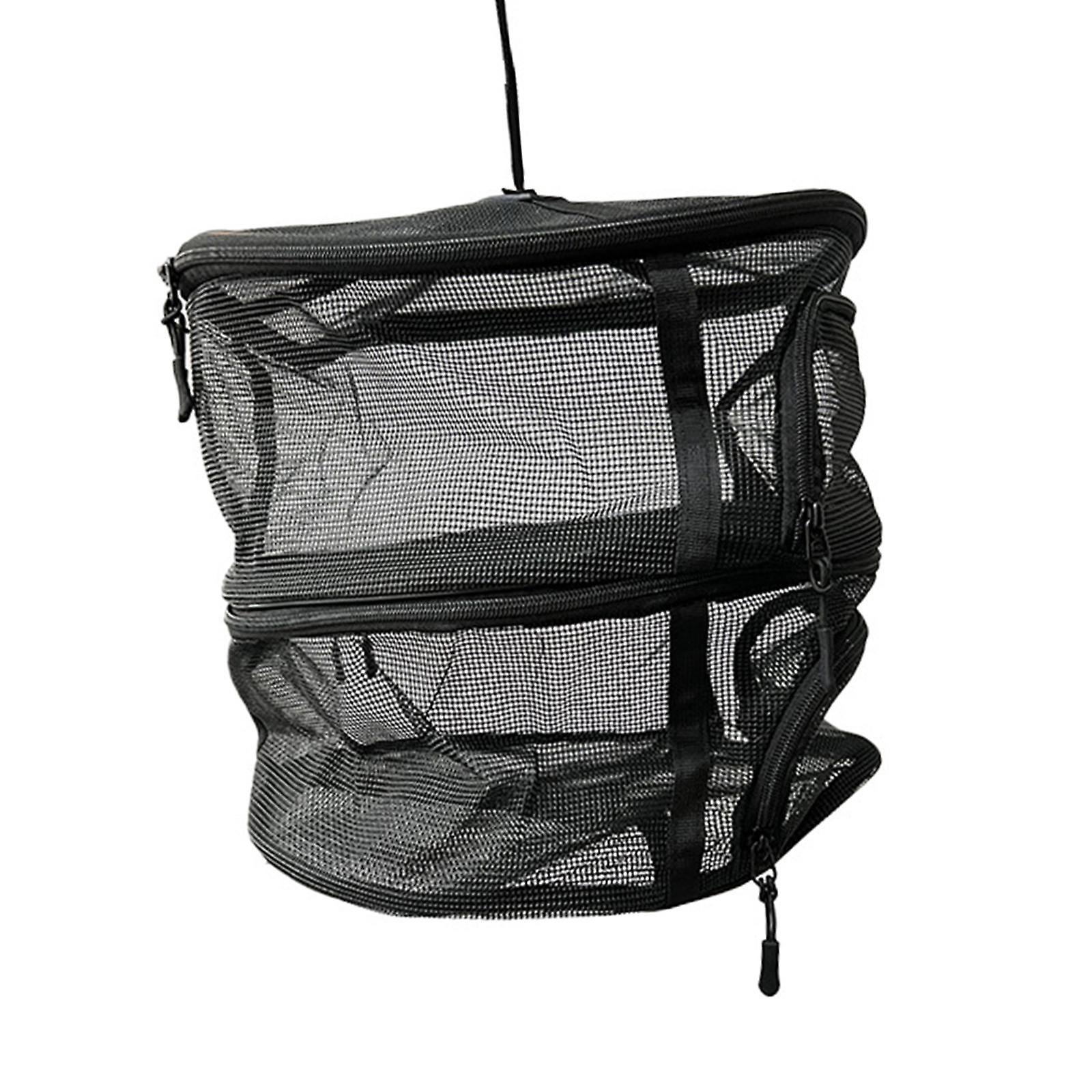 Drying Net Portable Dryer Bag Hanging Mesh Drying Rack 2 Tier Hanging Basket