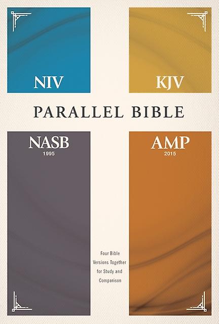 Niv Kjv Nasb Amplified Parallel Bible Hardcover by Zondervan Zondervan Paperback Book