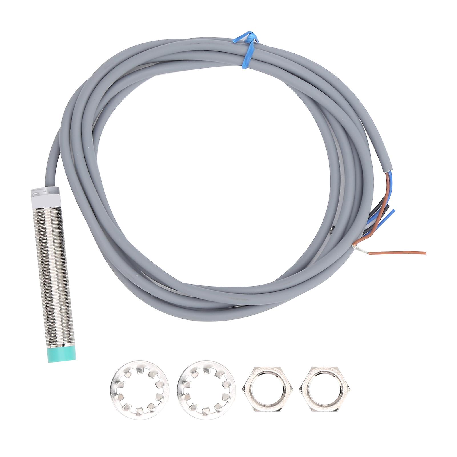 BERM Proximity Switch Cylindrical Shaped 3‑Wire PNP Normally Closed Sensor 10‑30VDC