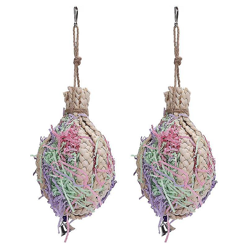 2pcs Parrot Straw Ball