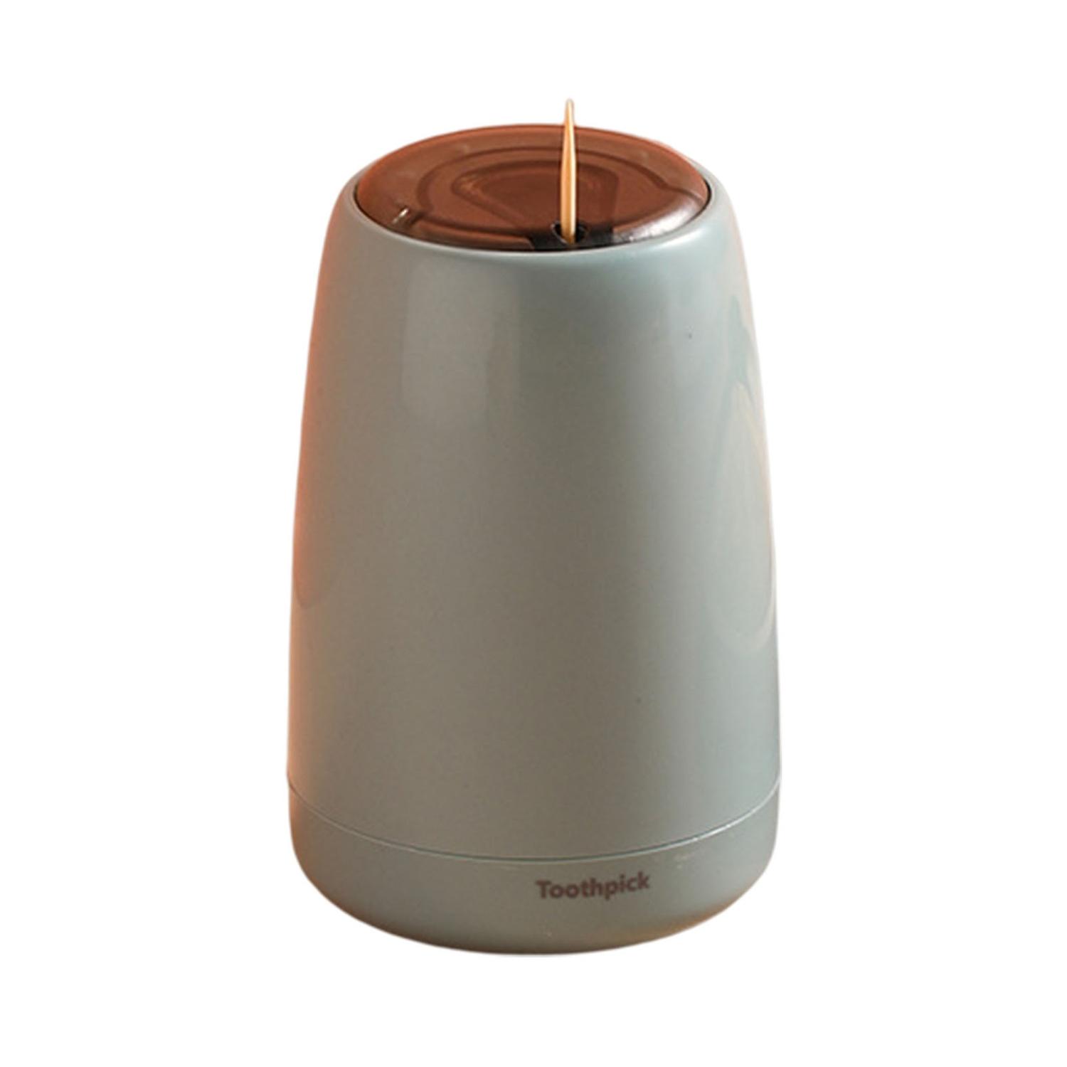 Toothpick Box Sealed Dust-proof Visible Window Hand Pressed Toothpick Toothpick Holder Dispenser