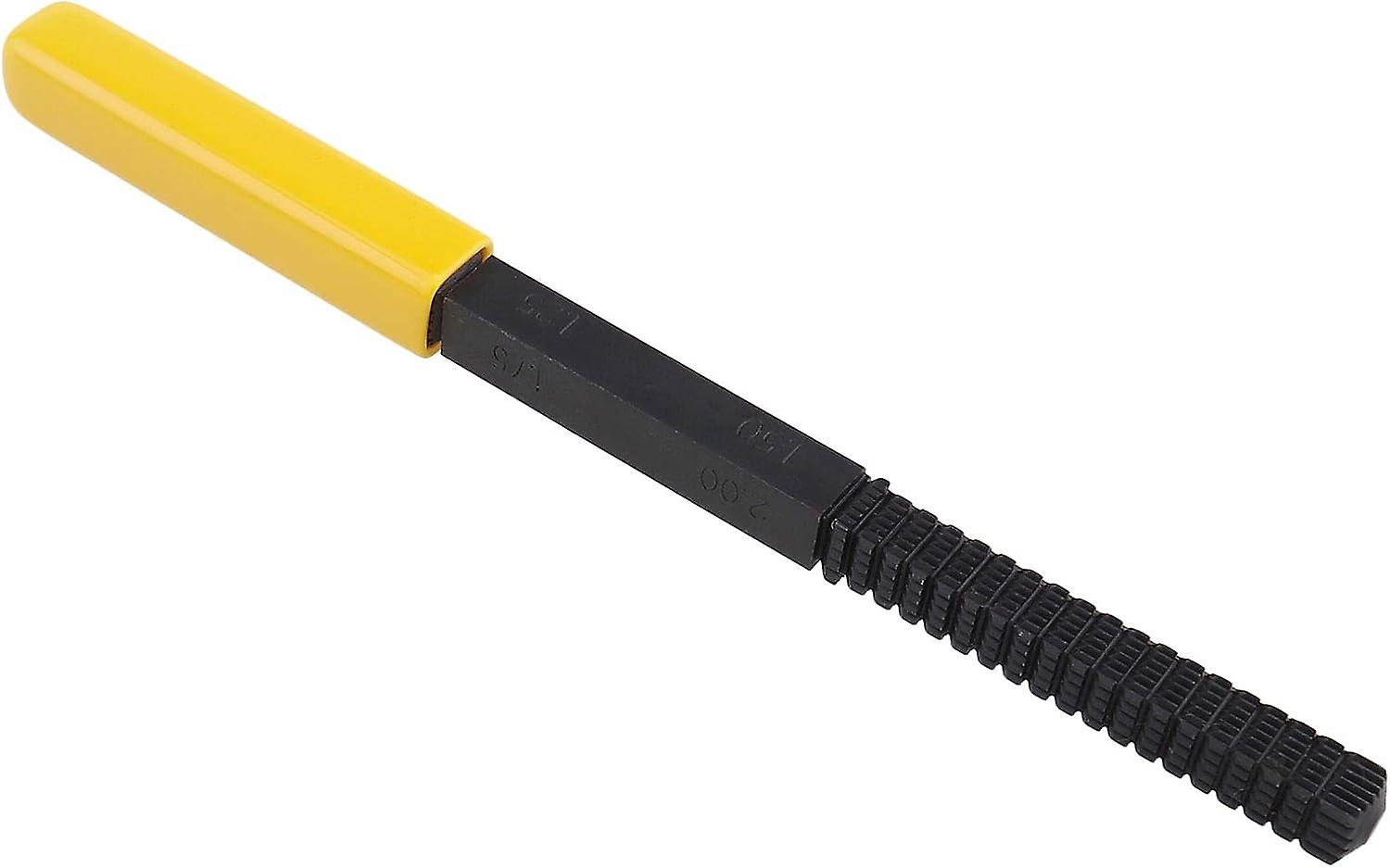 8.5" Metric Thread Repair File - Cleans Damaged Threads - 0.75-3mm