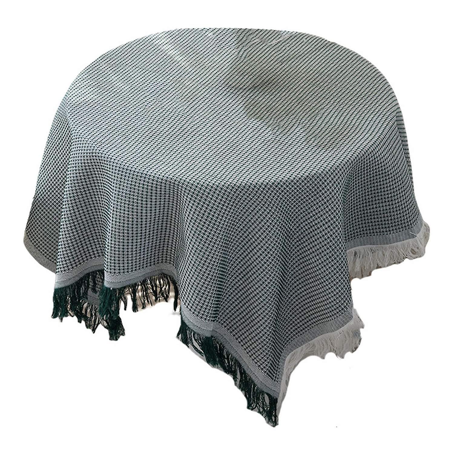 Tablecloth Tassel Design Heat Resistant Breathable Washable Non Pilling Non-slip Table Cover for Din