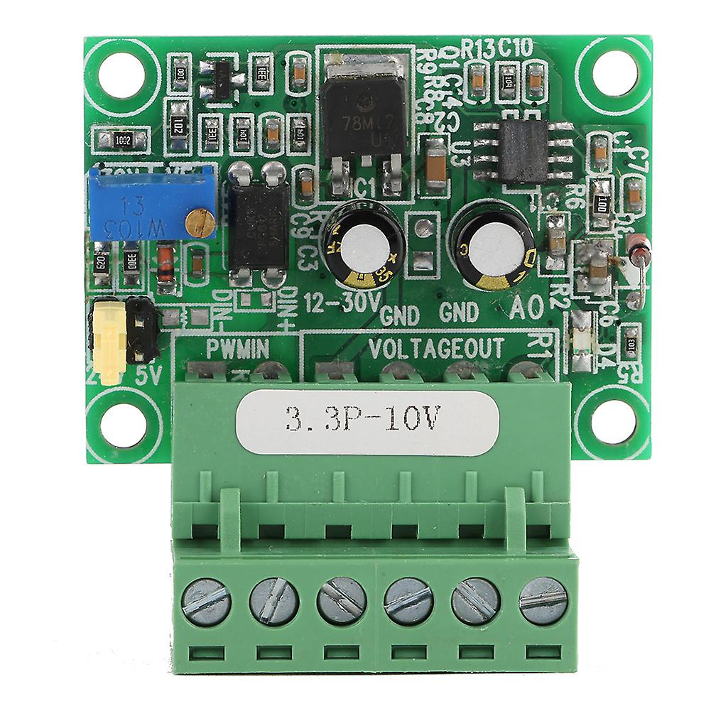 3.3V PWM Signal to 0-10V Voltage Converter Module Digital Analog D/A PLC Control Signal Adapter