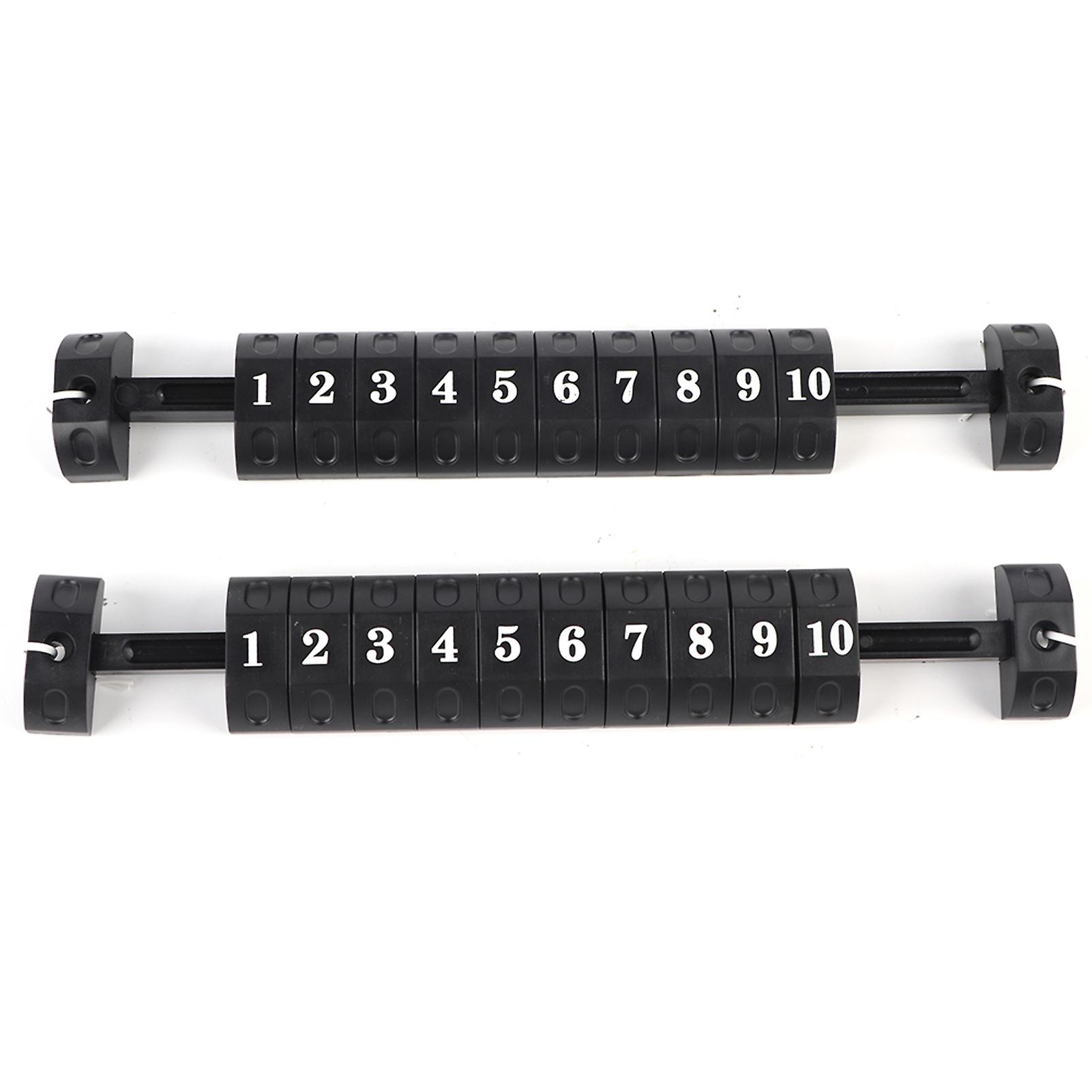 Verdant Touch Table Football Score Table Football Score Counter Indicator, 2pcs/set 10 Numbers Scoring, Black