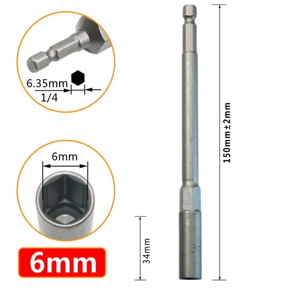 1PC 5.5-19mm Hex Sockets Sleeve Nozzles Nut Driver Screwdriver Hex Nut Nut Driver Drill Driver Bit for Electric Screwdriver Hand Tools~0234