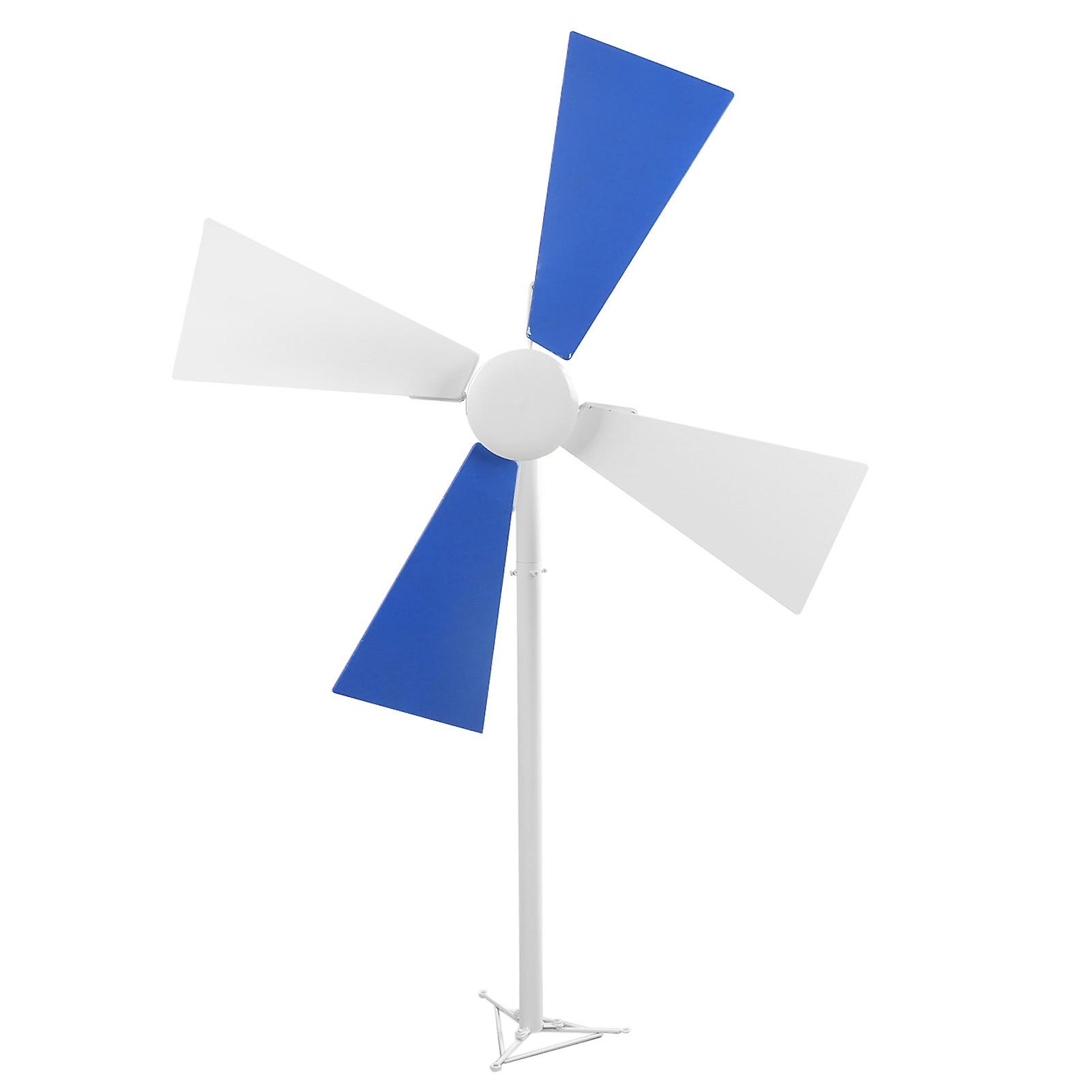 Wind Spinner Weather Resistant Waterproof 360° Smoothly Rotation Garden Windmill Blue White