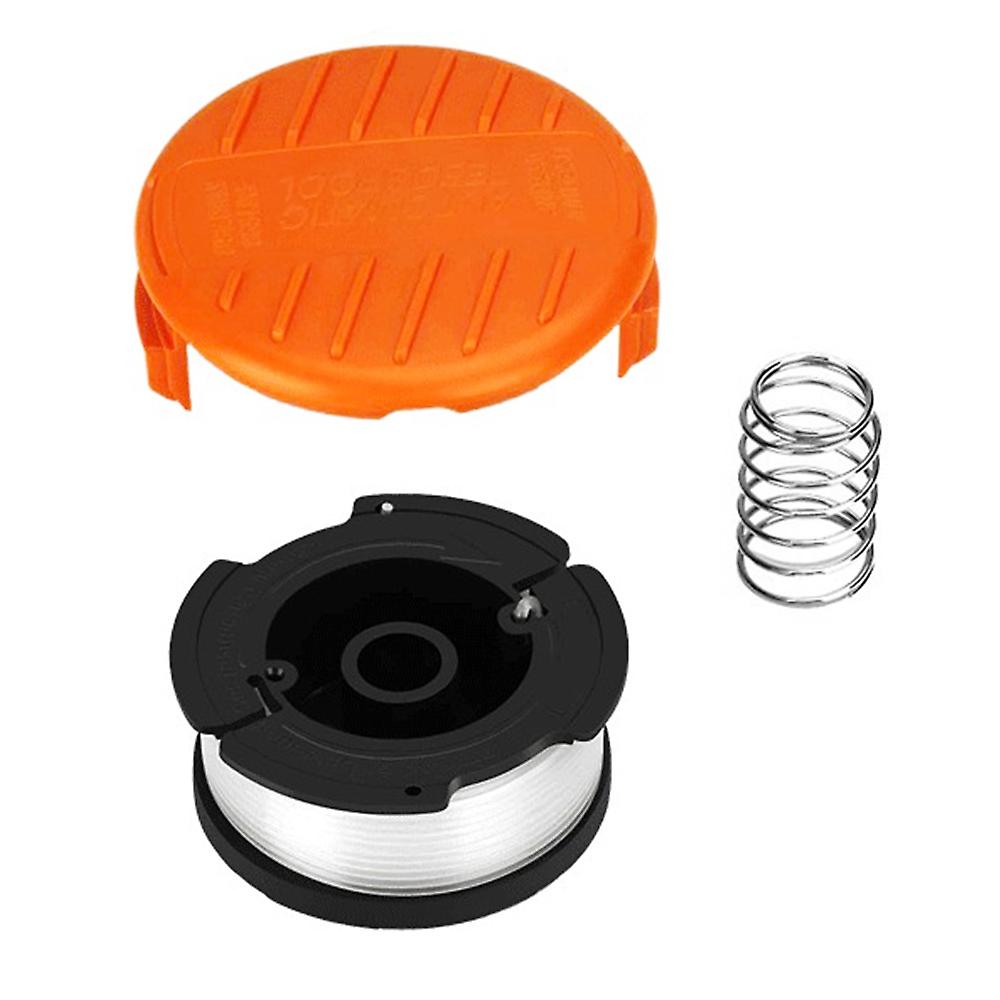 Gräsklippardel för Black & Decker GH400 / GH500 / GH600 Reservspole + Kåpa + Fjäder, A