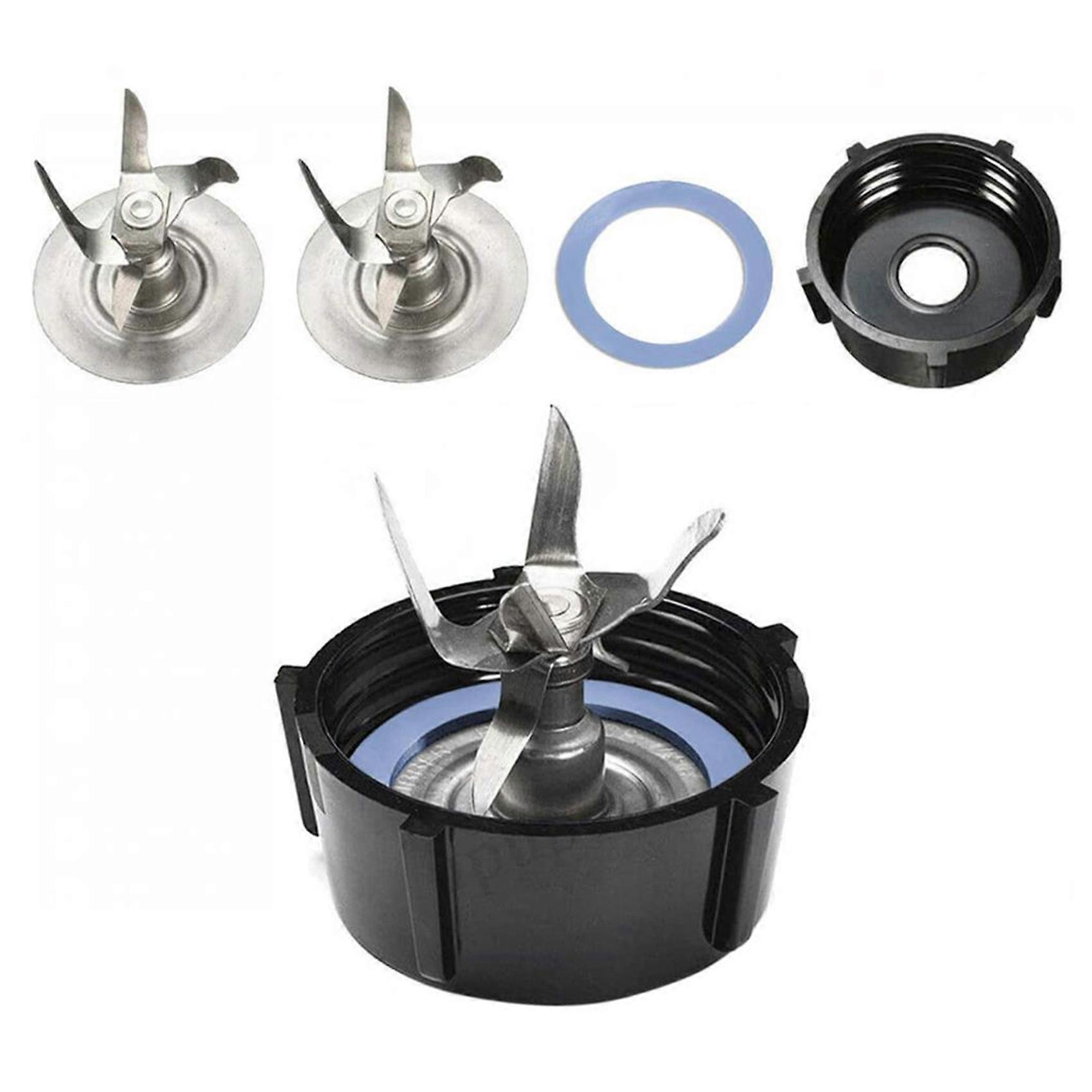 Blender Blade for Osterizer with Rubber Seal Gasket & Blender Jar Bottom & 6 Point Blade Replacemen