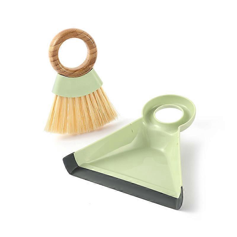 Full Circle and Brush Set, White Tiny Team Mini Dustpan