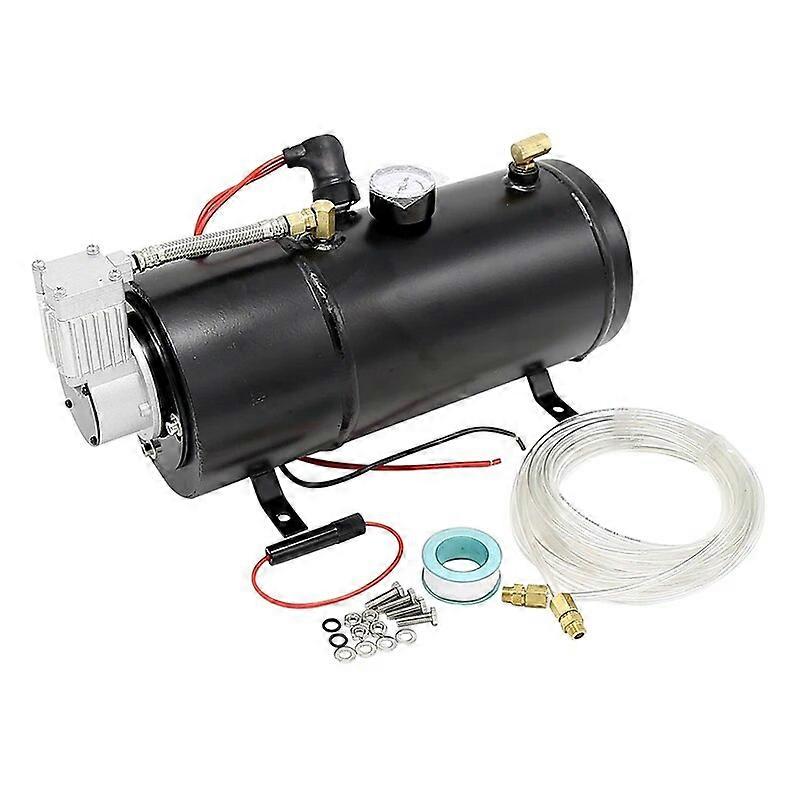120 PSI 12/24V DC Onboard Air Horn Compressor System Kit Suitable for Truck Cars SUV Boat Tractor RV Off~Road Vehicle Subwoofers UNKU63272