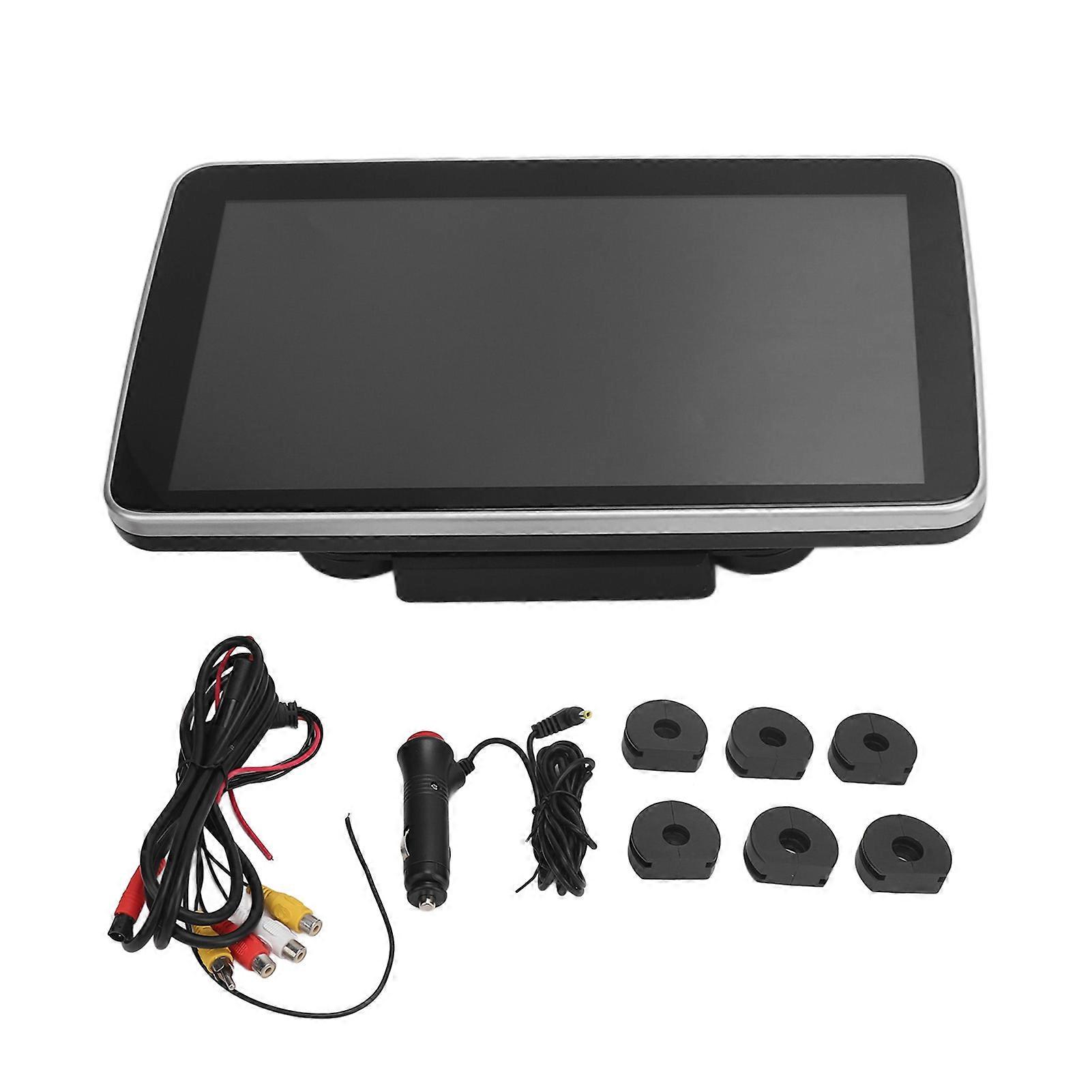 Car Headrest Monitor Tablet 10.1in 1024 X 600 Resolution 1080P HD Phone Mirroring Function Touch Screen for Vehicle DC12V HRX1002M (Does Not Support W