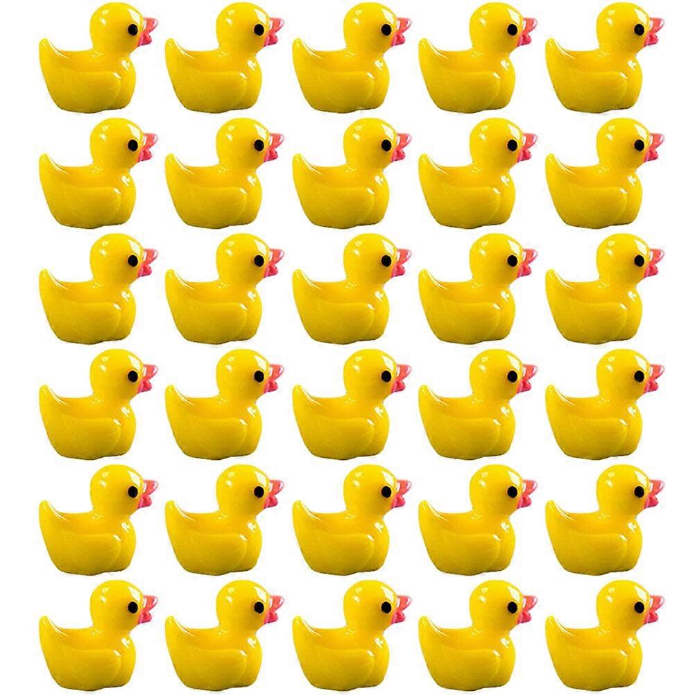 100Pcs Desktop Duck Figures Multi-function Mini Figurines Decorative Mini Figures