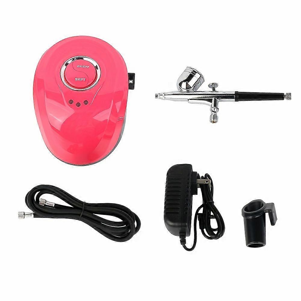 1 Set Mini Airbrush Kit With Portable Air Brush Compressor Set, Dual Action Gravity Supply Air Brush For Painting, Hobbies, Craft, Cake Decoration, Hy