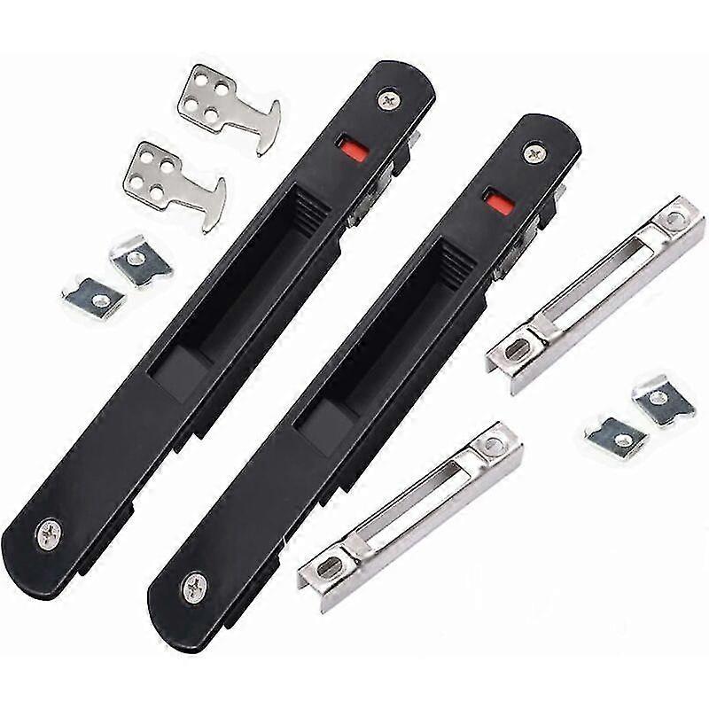 انزلاق خليج قفل مزلاج - الحديثة من جانب واحد المنقولة نافذة نافذة هوك قفل لقفل باب المنزل انزلاق خليج باب مزلاج ، 2 قطعة