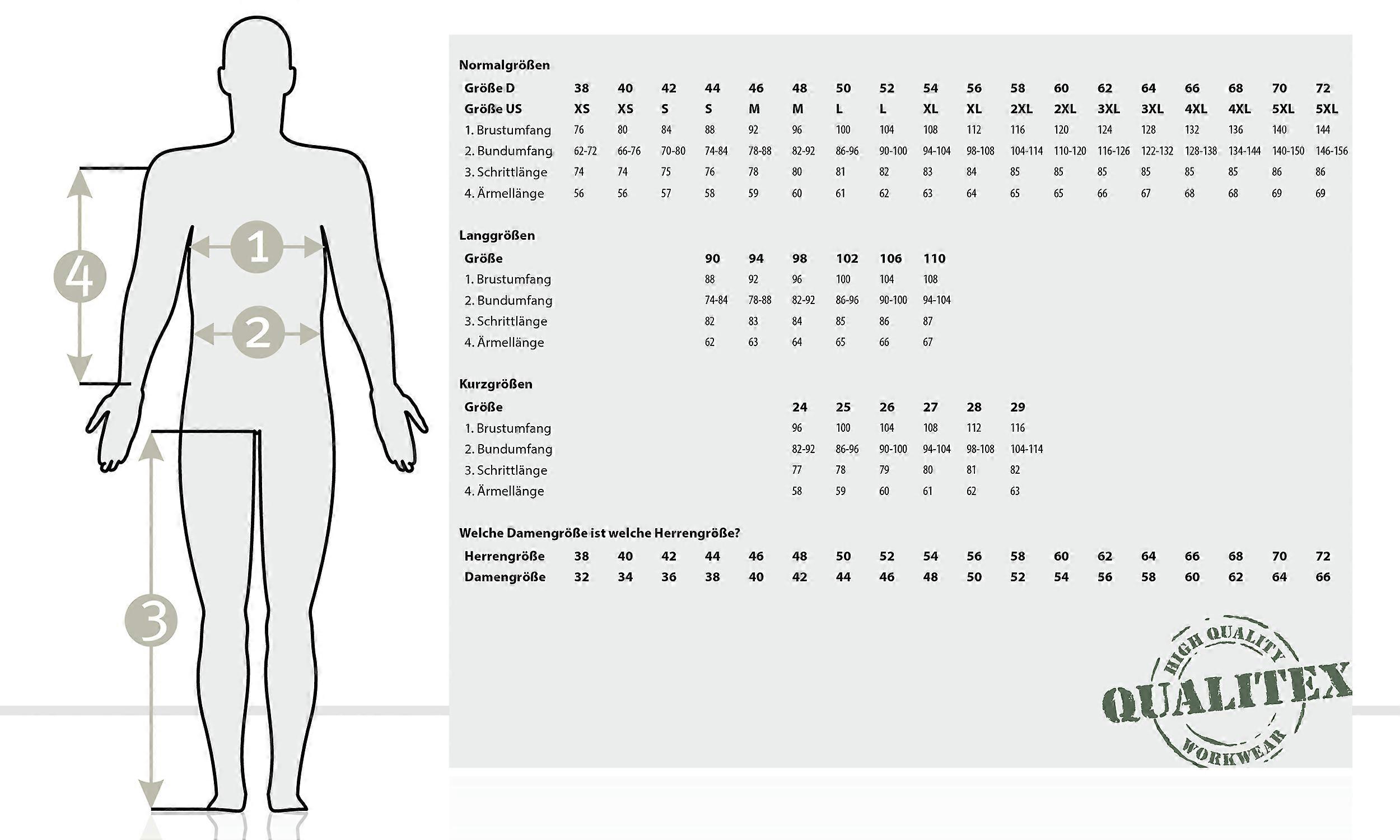 Qualitex Pilot Jacket 61931b - signal colour 4-in-1 work jacket made of mixed fabric - ideal transitional jacket