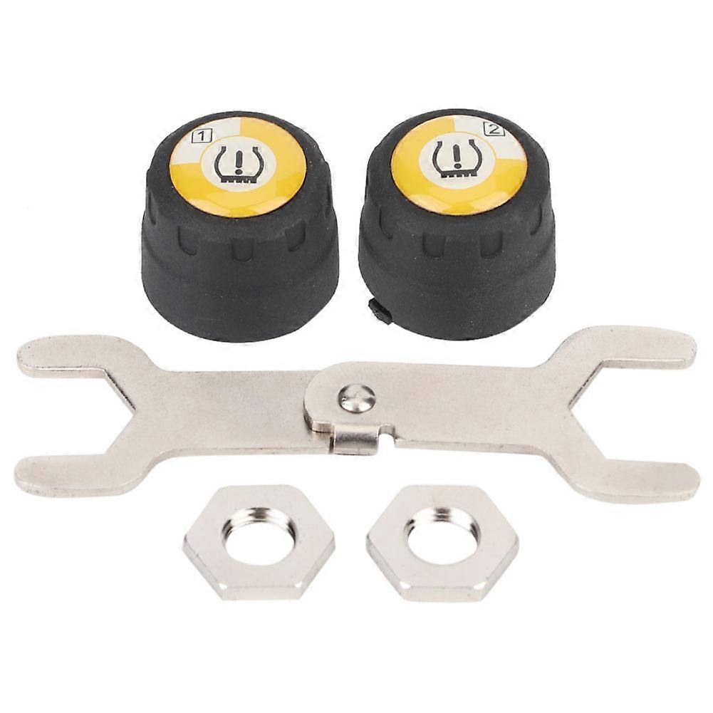 Motorcycle TPMS BT Tire Pressure Temperature Monitoring System for iOS / Android W/ Tire Sensor