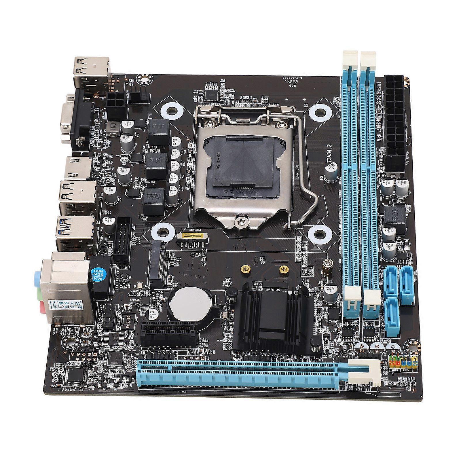 Carte mère de jeu H81 double canal DDR3 M.2 NVMe NGFF SATA 6 Gbit/s PCIe Slot LGA 1150 Micro ATX PC Carte mère pour Core
