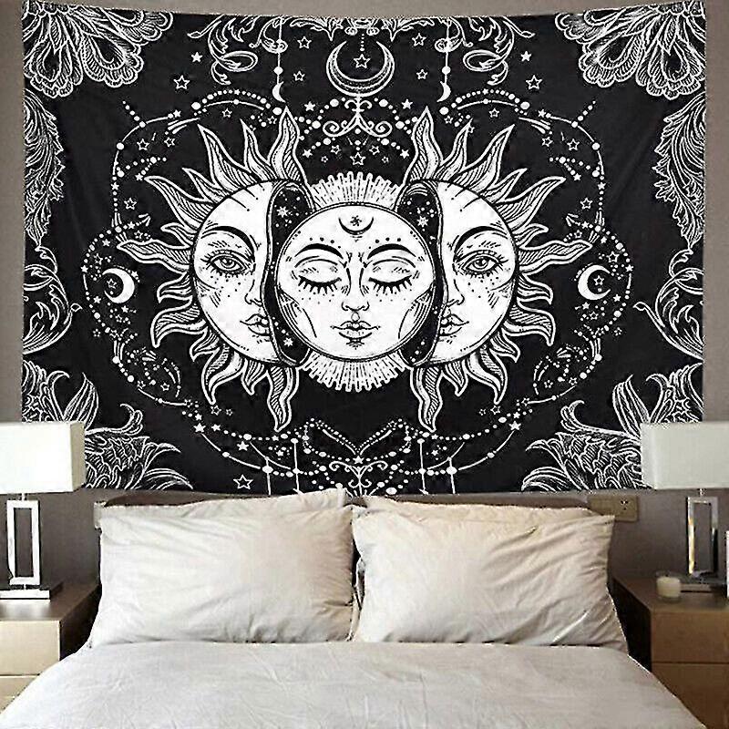 Tarot Psychedelic Tapestry Sun Moon Wall Hanging Throw Bedspread Home Decor