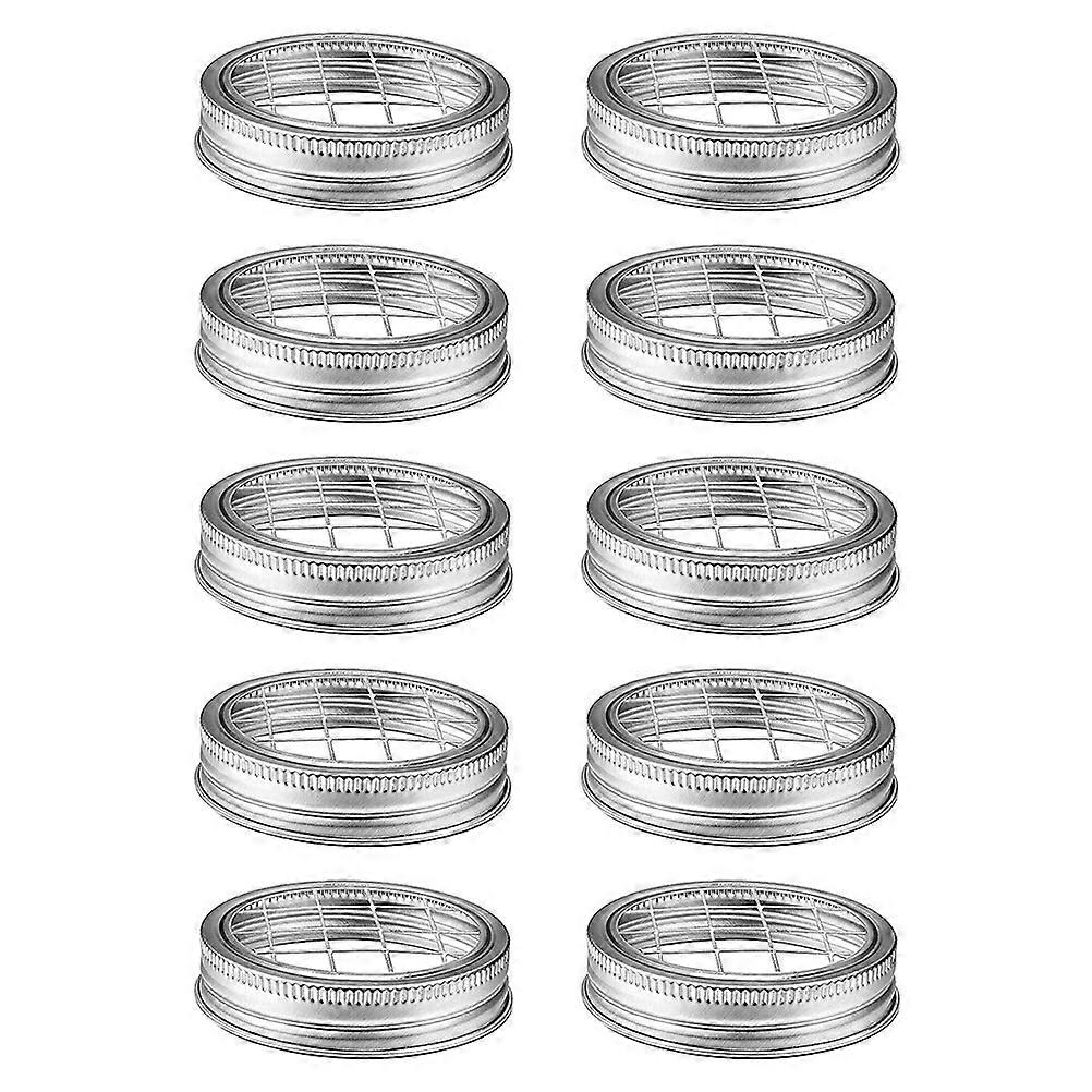 10pcs Metal Pen Holder Grid Metal Flower Grid Mason Jar Floral Grids Iron Floral Vase Grid