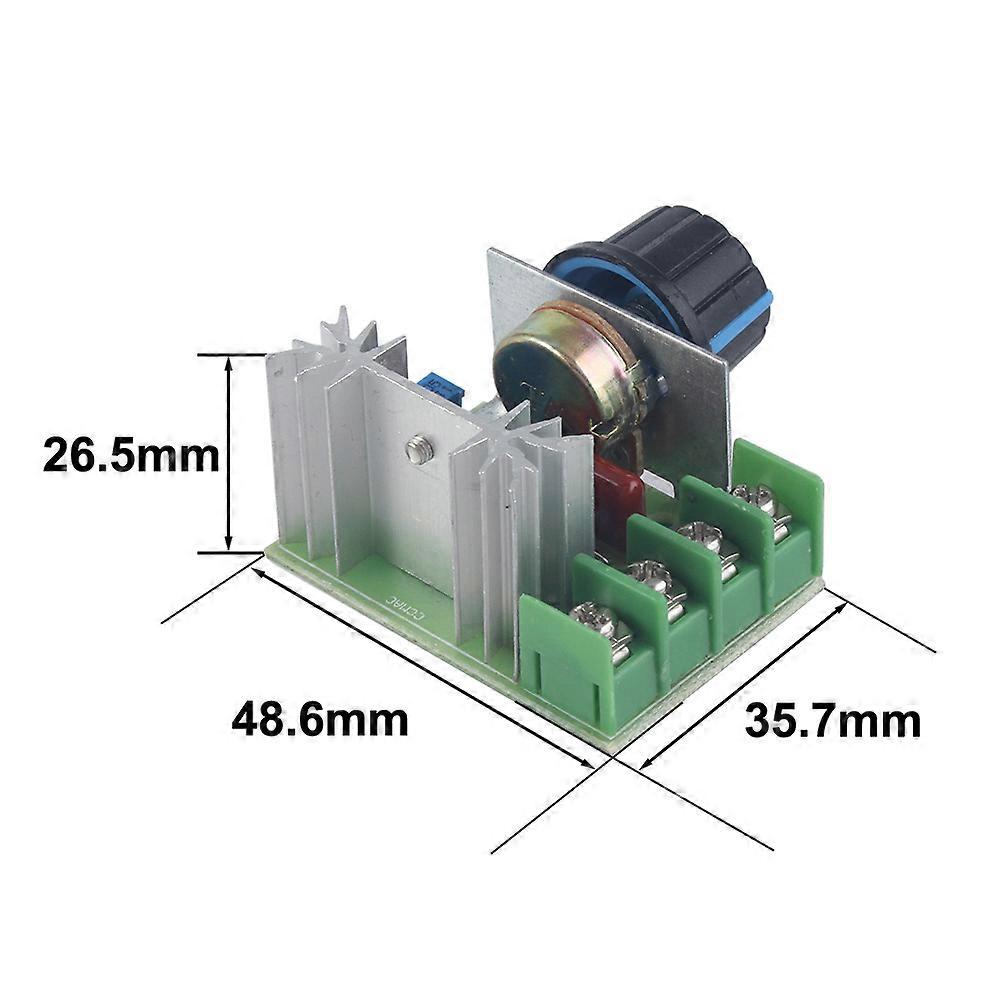 2000/4000W High Power Thyristor Electronic Voltage AC 220V Regulator Dimming Speed Temperature Regulation with Insurance Shell