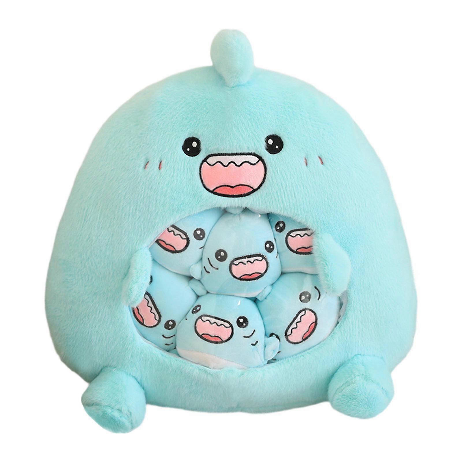 Stuffed Animal Toy Soft Decorative Removable Doll for Family Beach Traveling Shark