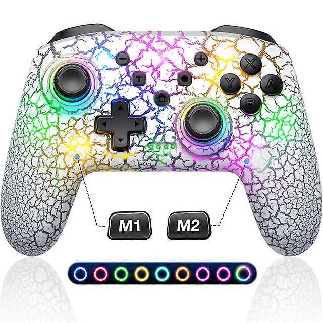9 RGB Light Wireless Controller For Nintendo Switch/OLED/Lite/Android/IOS/ PC with Programmable Keys Switch Gamepad