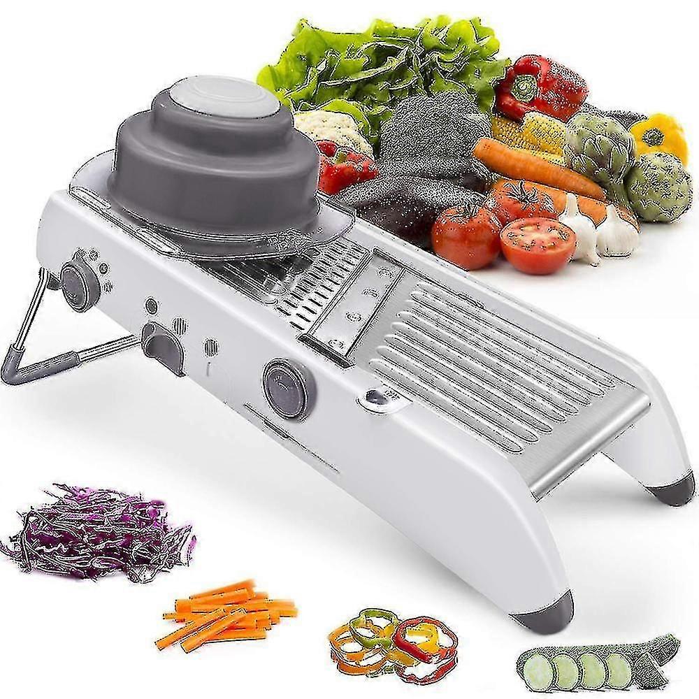 18 Types Adjustable Mandoline Slicer Vegetable Julienner Grater Stainless Steel