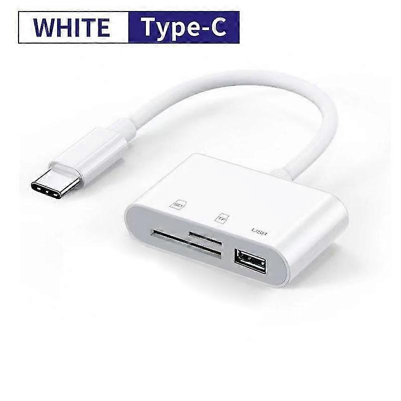 3-in-1 Type C to SD Card Reader OTG USB Cable Micro SD/TF Card Reader Adapter