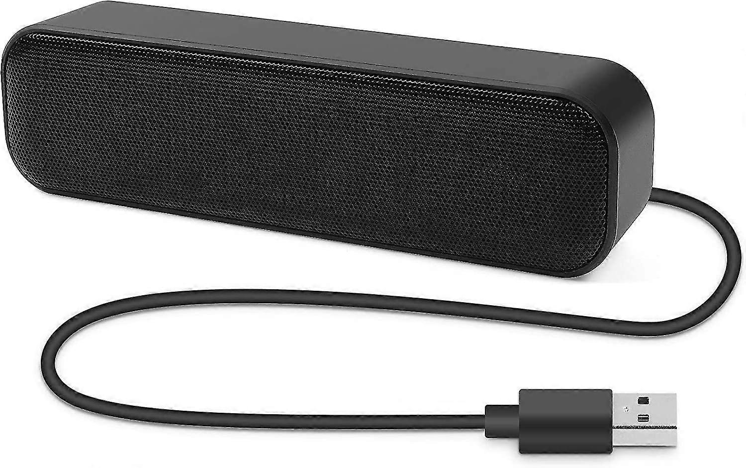 Crday Usb Computer Speakers, Mini Portable Soundbar With 3d Surround Stereo, Broad Gift