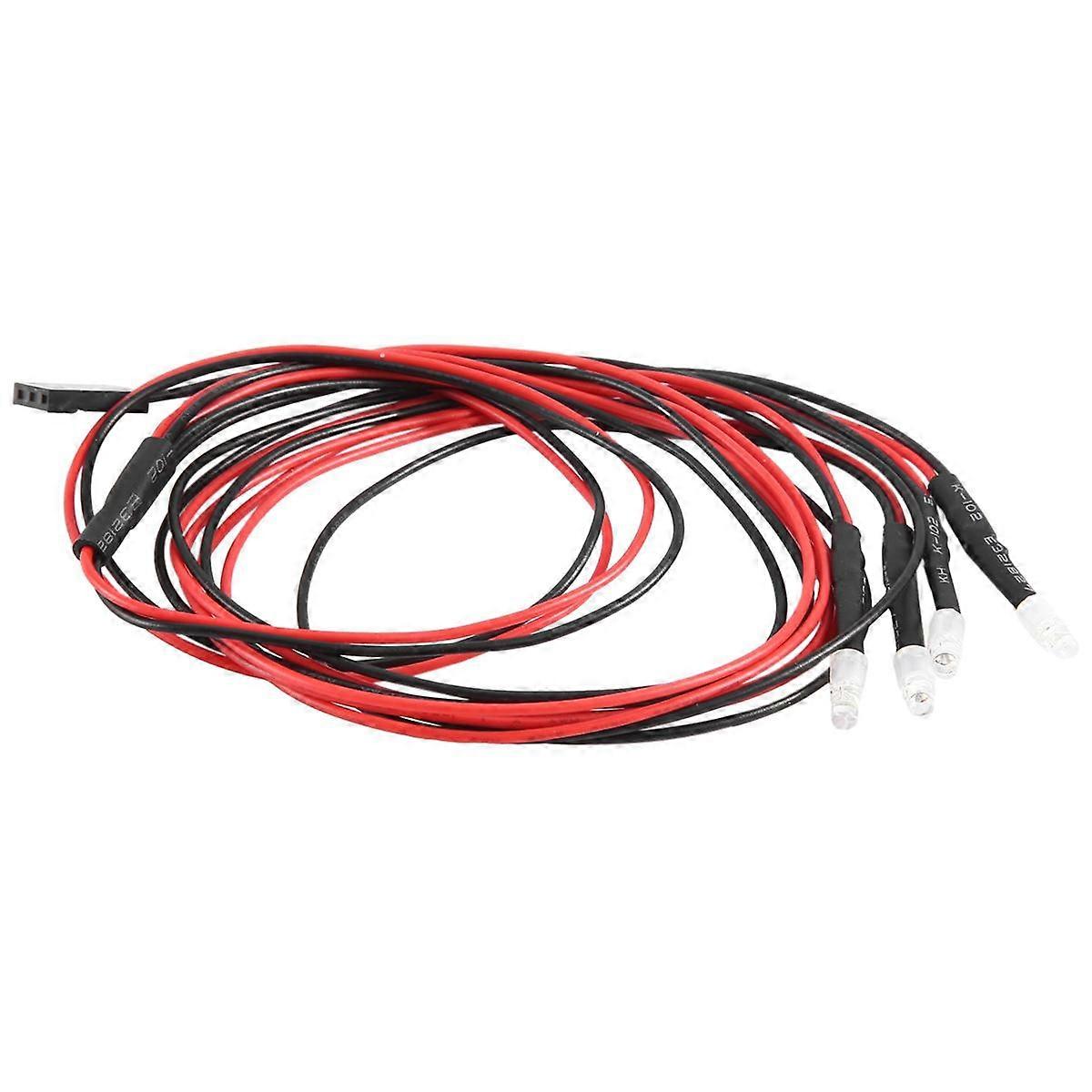 2PCS 5mm LED Headlights For RC Cars - 1/10 Scale Model Car Lights, Blu-ray Color, 5-11V, Easy Plug-in