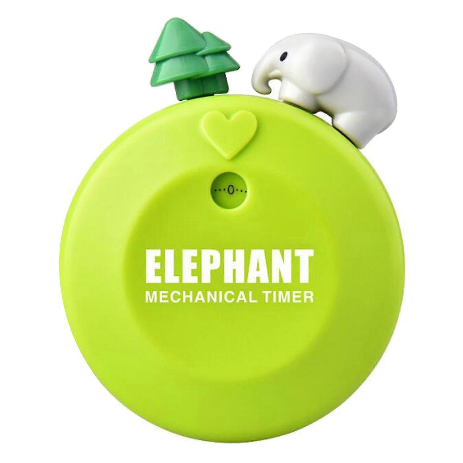 Cartoon Timer 60-Minute 360 Degree Rotating Accurate Elephant Shaped Household Kitchen Timer Daily-Yvan