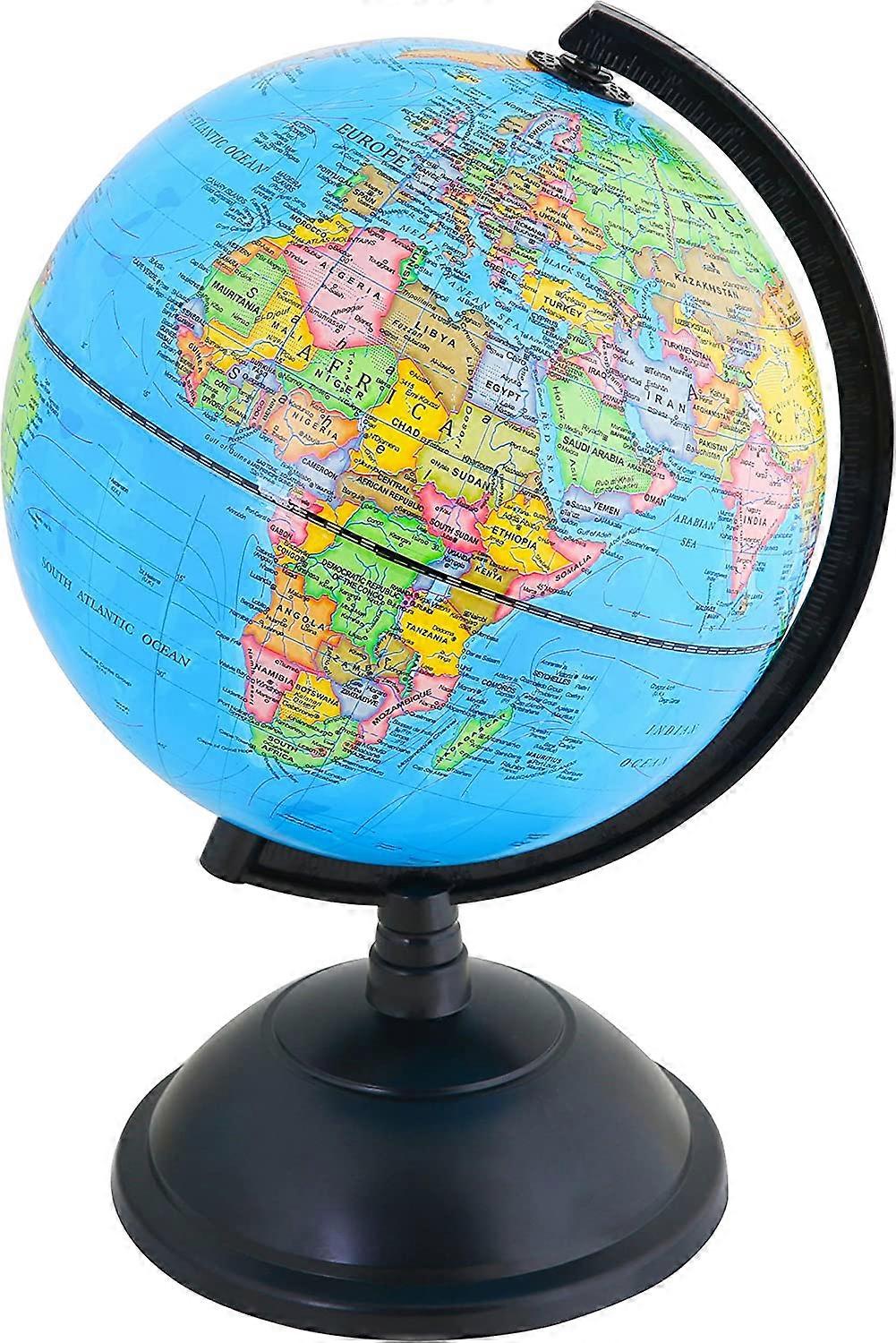 Educational World Globe 20cm Swivel Rotating Desk Top Globe - Diameter 20cm (Chinese and English bilingual version)1pcs, mixcolor