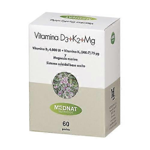 Vitamin D3+K2+Mg 60 softgels