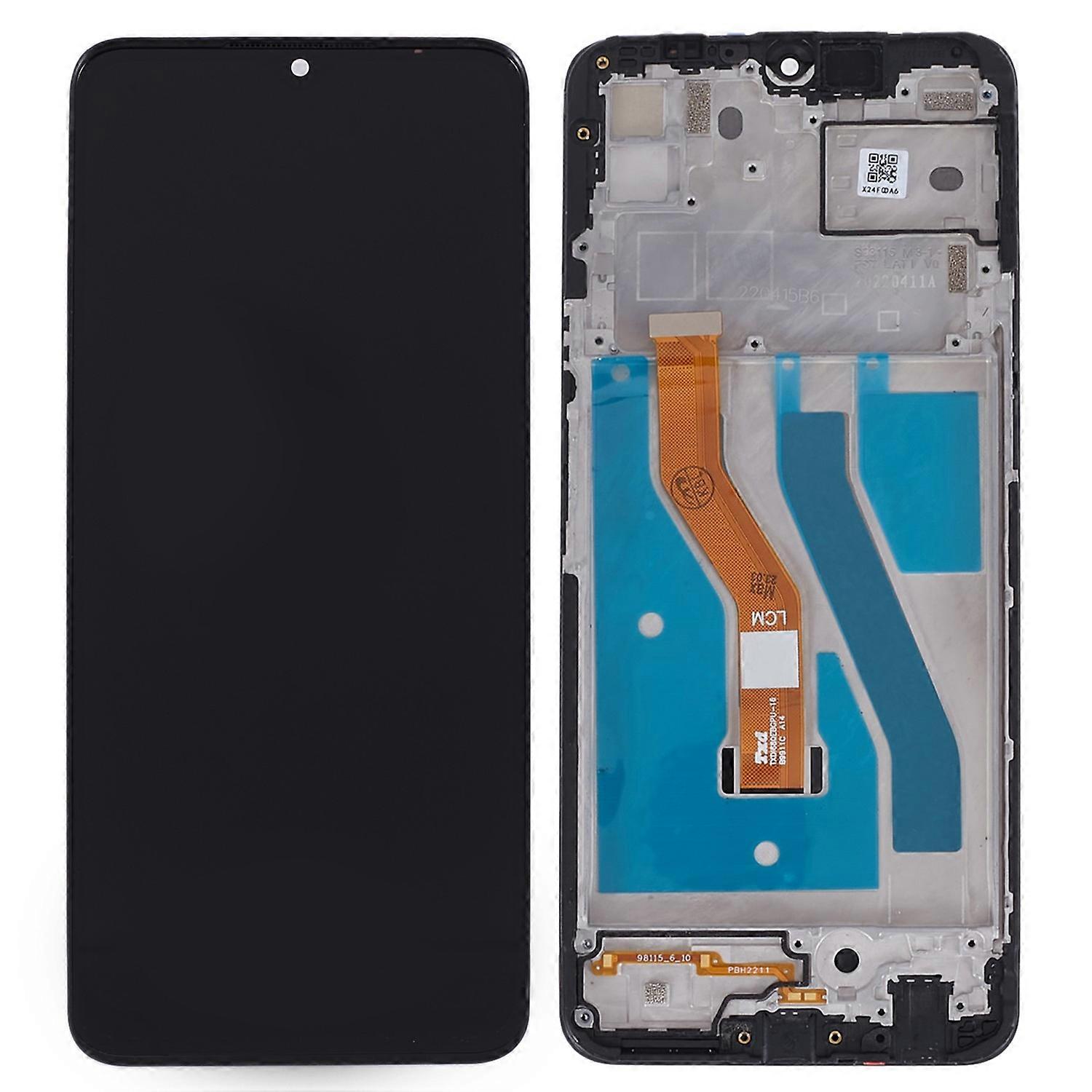 For T-Mobile REVVL V+ 5G Grade S LCD Screen and Digitizer Assembly + Frame Replacement Part (without