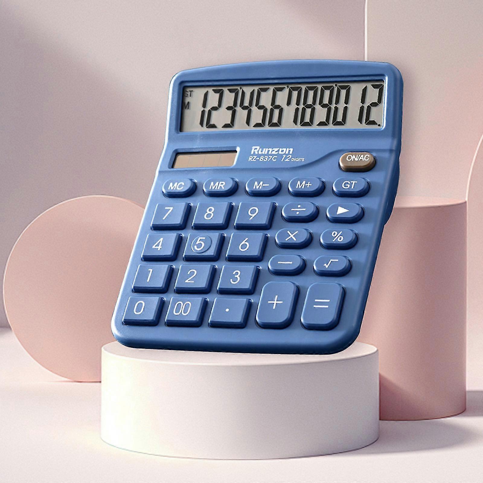 Scientific Calculator 12 Digits Large Display And Buttons Clear Large LCD Display Ideal For Office School Home And Business Use FLYE1720-Good